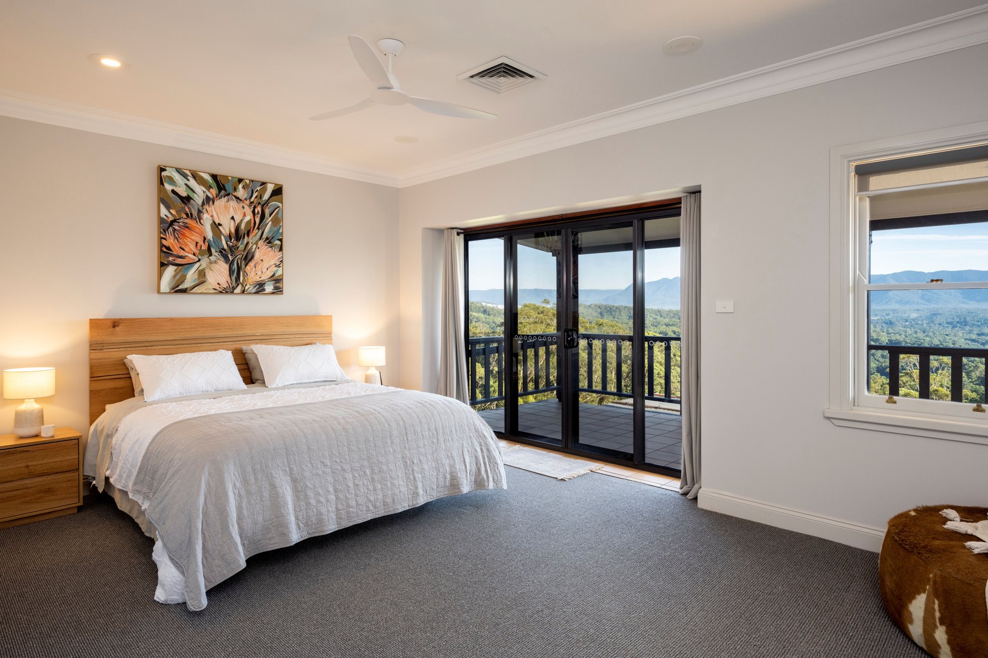 King bedroom with valley view